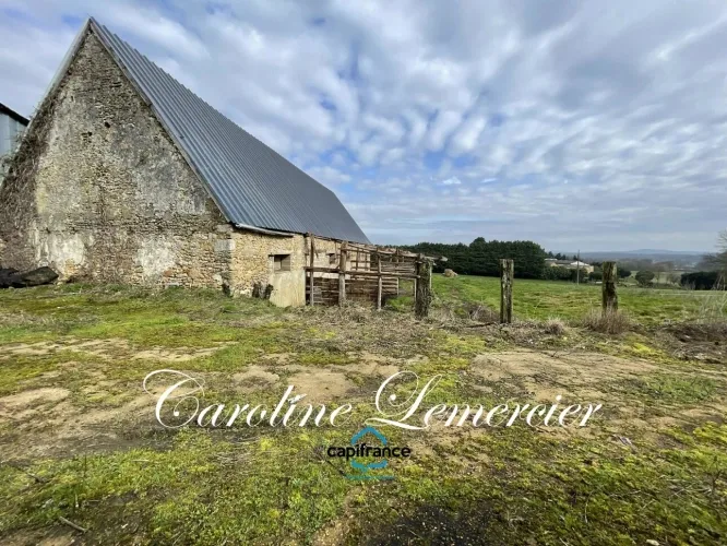 Maison à vendre 0 pièces proche de CONNERRE (72) GRANGE EN PIERRE DE 170 M² AVEC GRNIER SUR TOUTE LA SUPERFICIE , 2500 m² terrain en campagne