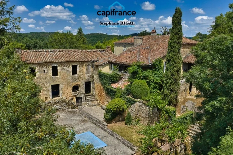 Propriete à vendre 11 pièces CUZORN (47), Propriété de caractère de 280 m² avec piscine et 1,3 hectare — photo 2