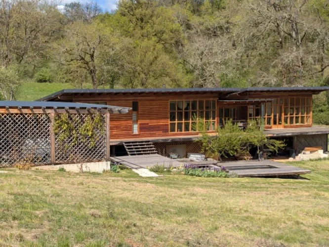 Maison en bois bioclimatique sur grand terrain — photo 2